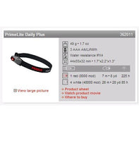 LINTERNA FRONTAL PRIMELITE DAILY PLUS MOD. 362011